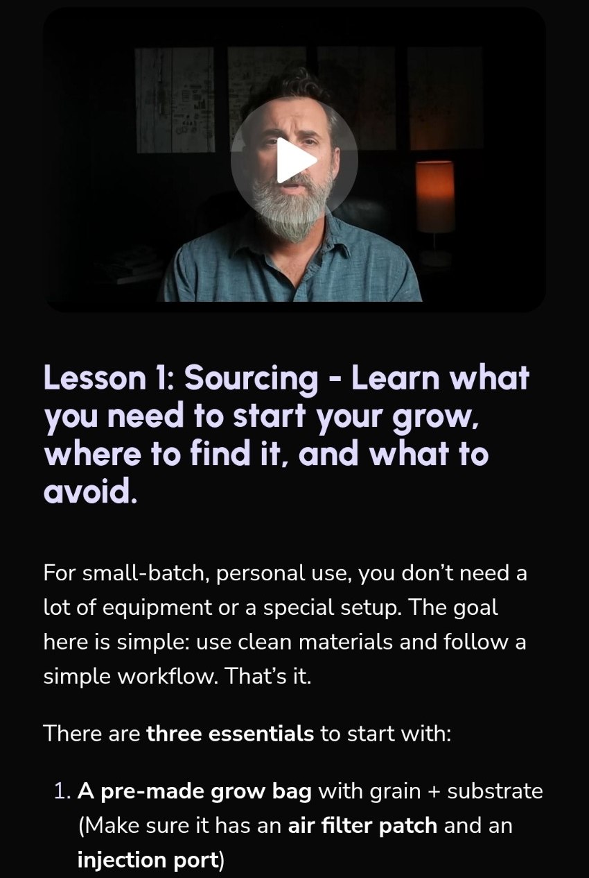 Preview of the Microdose School sourcing lesson